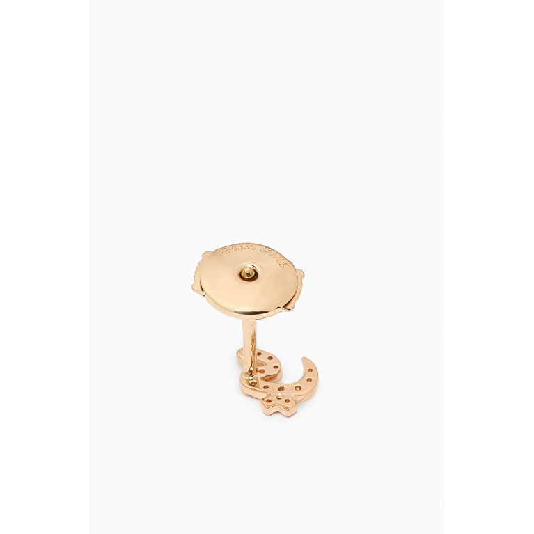 Fergus James - ي Arabic Letter Diamond Single Stud Earring in 18kt Yellow Gold