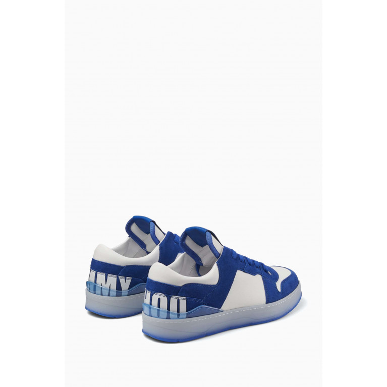 Jimmy Choo - Florent/M Low-top Sneakers in Leather Blue