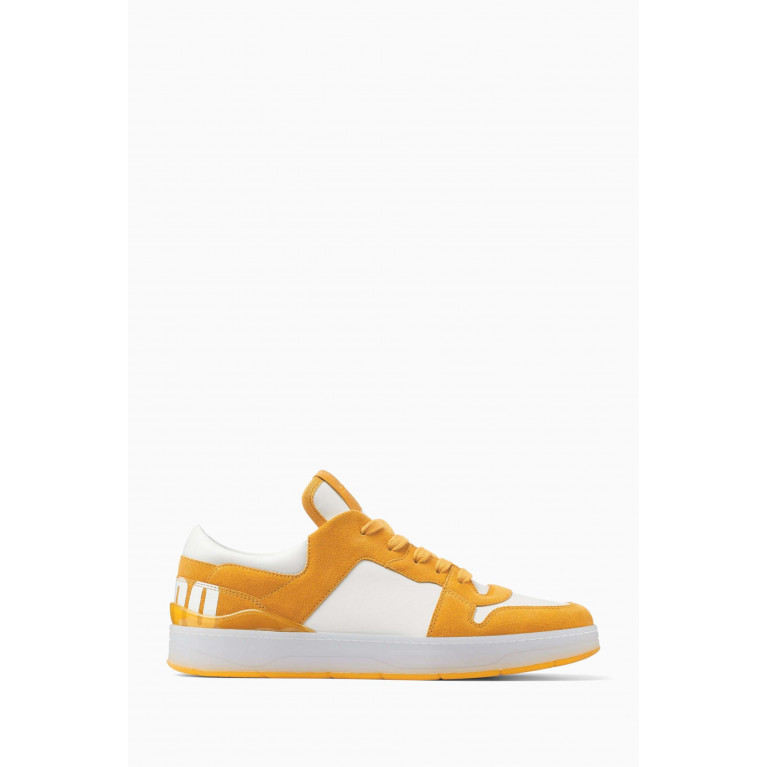 Jimmy Choo - Florent/M Low-top Sneakers in Leather Orange