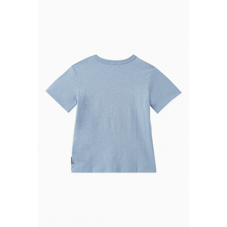 Miki House - Captain Bear T-Shirt in Cotton Blue