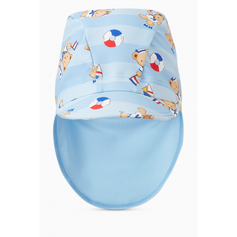 Miki House - Teddy Print Swim Cap