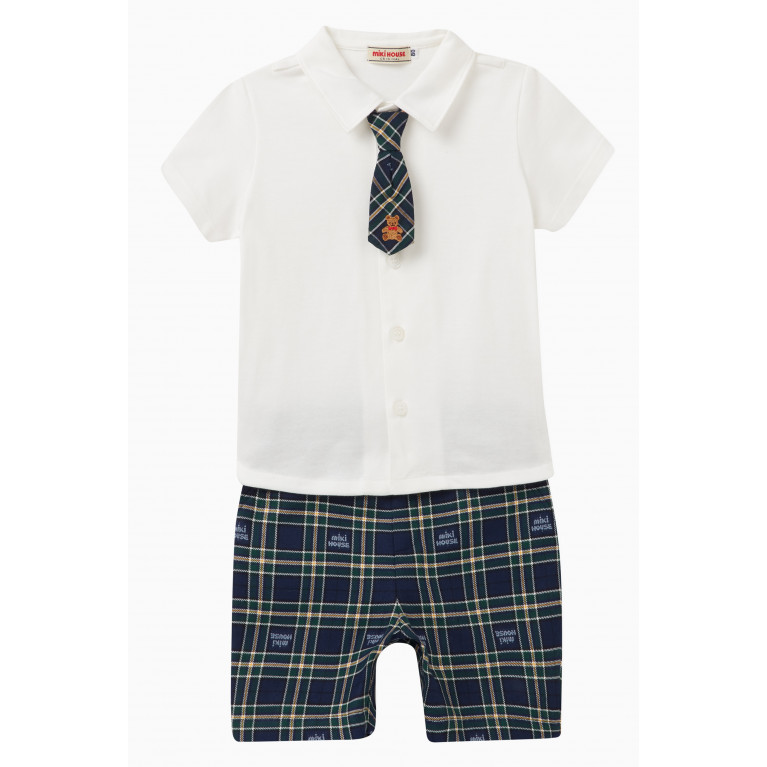 Miki House - Shirt, Shorts & Necktie Formal Set