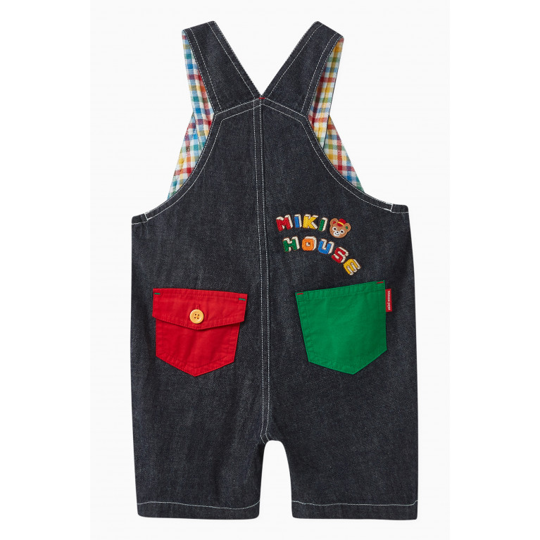 Miki House - Pucci Bear Dungarees in Denim
