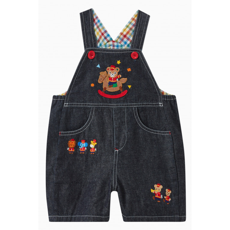 Miki House - Pucci Bear Dungarees in Denim