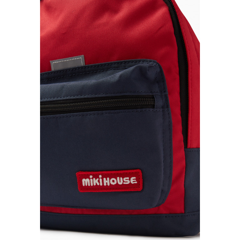 Miki House - Logo Backpack in Tech Fabric Red