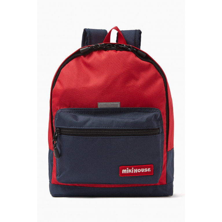 Miki House - Logo Backpack in Tech Fabric Red