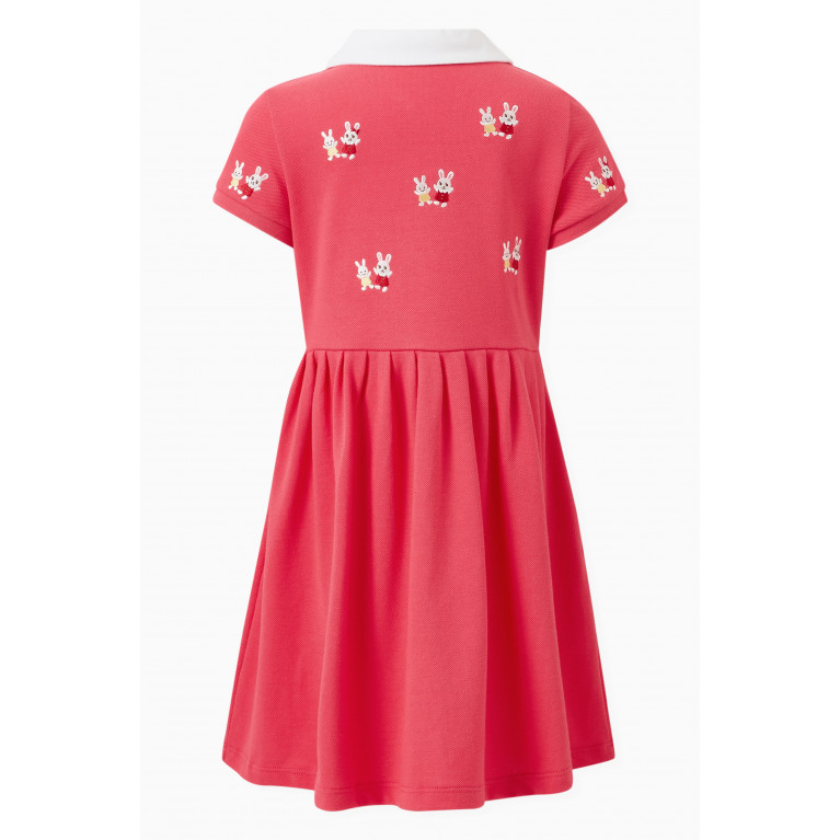 Miki House - Bunny-print Dress in Cotton