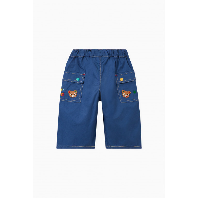 Miki House - Bear Pocket Shorts in Cotton