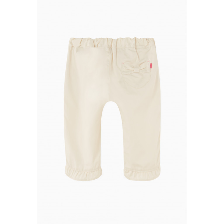 Miki House - Bunny Frill Cuff Capris in Cotton Neutral