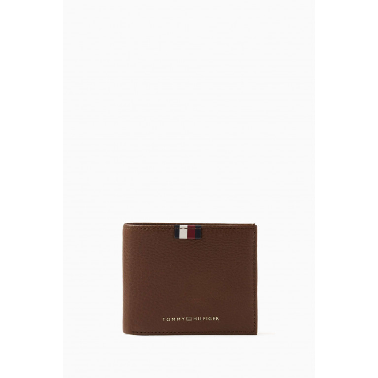 Tommy Hilfiger - TH Small Card Wallet in Premium Leather Brown