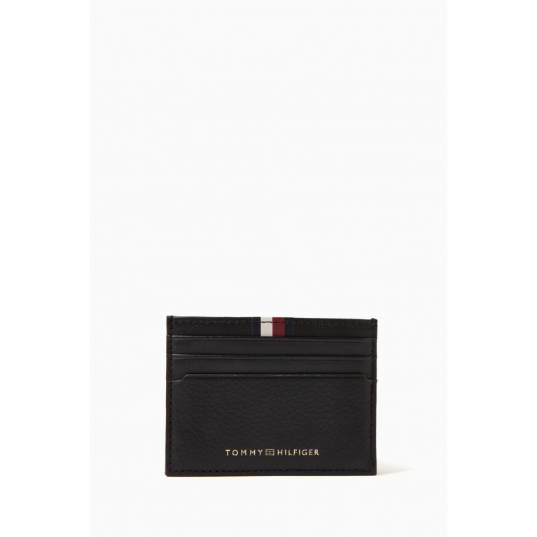 Tommy Hilfiger - TH Credit Card Holder in Premium Leather Black