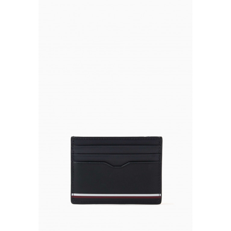 Tommy Hilfiger - Colour-blocked Credit Card Holder in Leather