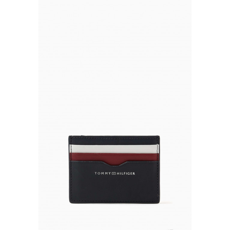 Tommy Hilfiger - Colour-blocked Credit Card Holder in Leather