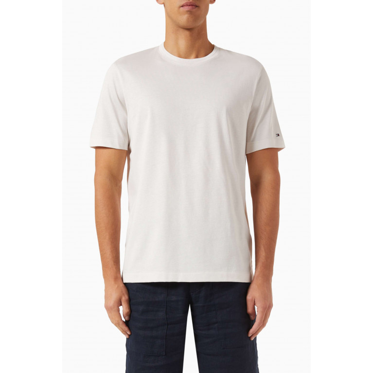 Tommy Hilfiger - Classic T-shirt in Cotton Jersey Neutral