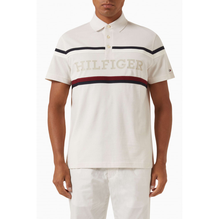 Tommy Hilfiger - Global Stripe Polo Shirt in Cotton Piqué