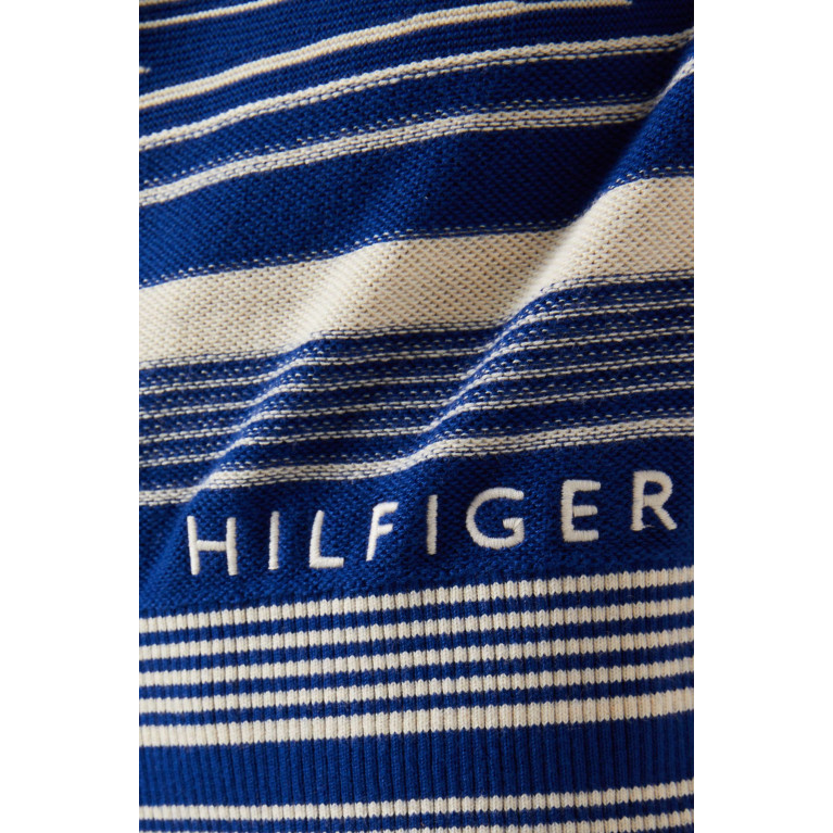 Tommy Hilfiger - Crafted Stripe Oversized Polo T-shirt in Organic Cotton