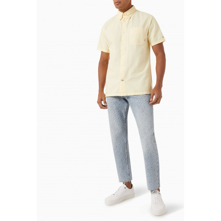 Tommy Hilfiger - Oxford Shirt in Organic Cotton Blend Neutral