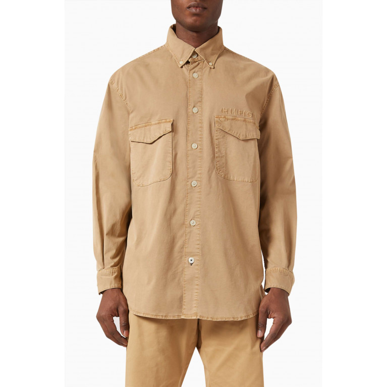 Tommy Hilfiger - Garment Dyed Overshirt in Cotton
