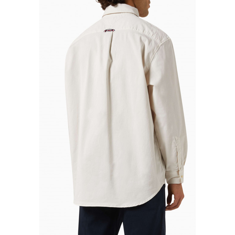 Tommy Hilfiger - Garment Dyed Overshirt in Cotton Neutral