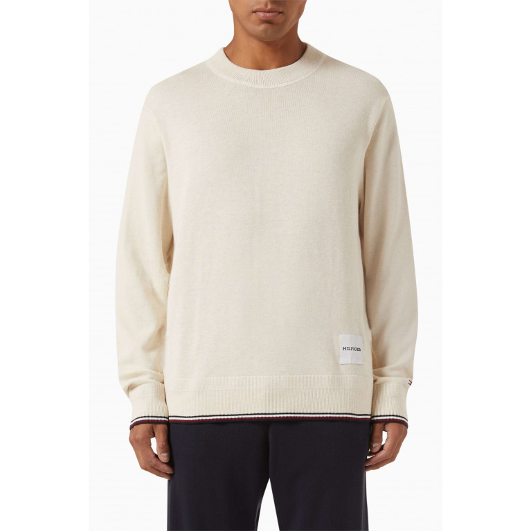 Tommy Hilfiger - Tipped Sweater in Cotton Blend