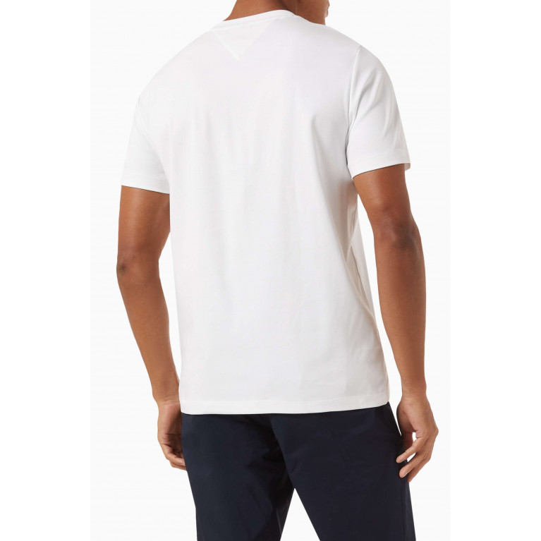 Tommy Hilfiger - Logo T-shirt in Cotton Jersey Neutral