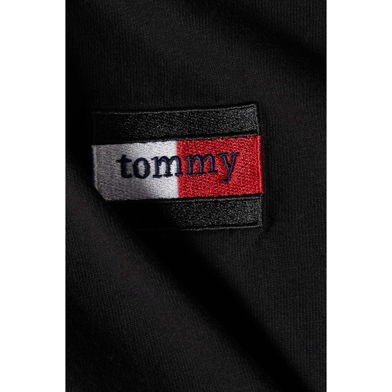Tommy Jeans - Essential Logo T-shirt in Cotton Jersey Black