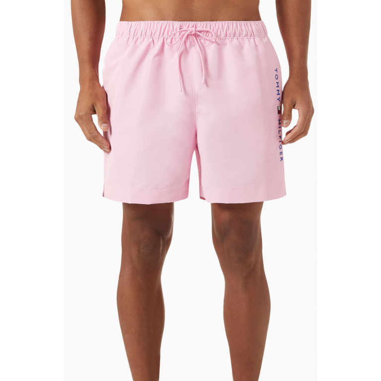 Tommy Hilfiger - Logo Swim Shorts in Recycled Nylon Pink