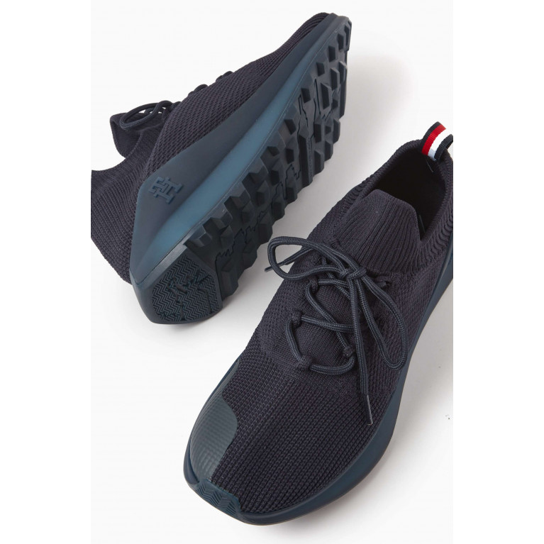 Tommy Hilfiger - Future Runner Sneakers in Knit Blue