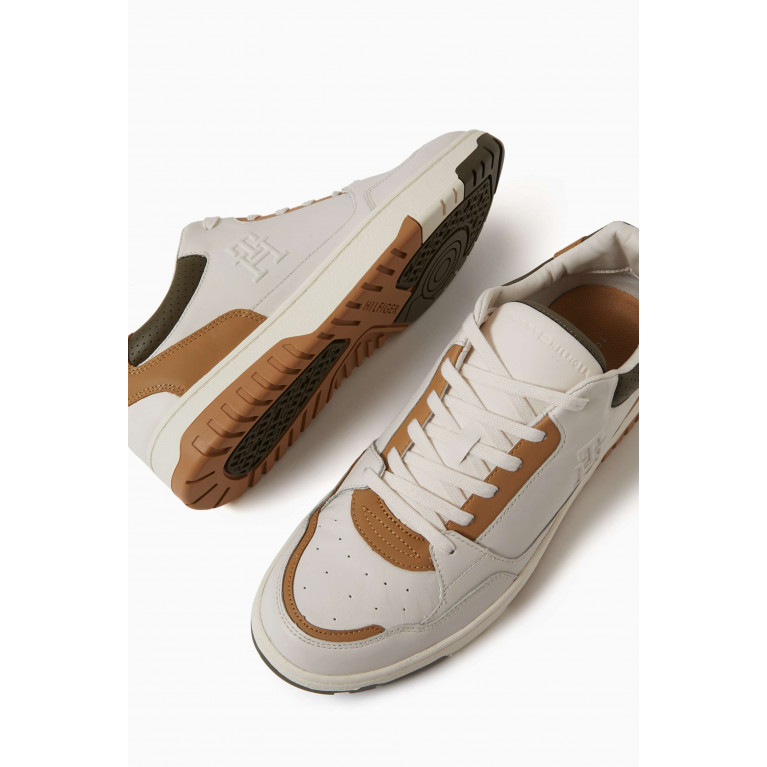 Tommy Hilfiger - Leather Basket Best Sneakers Neutral