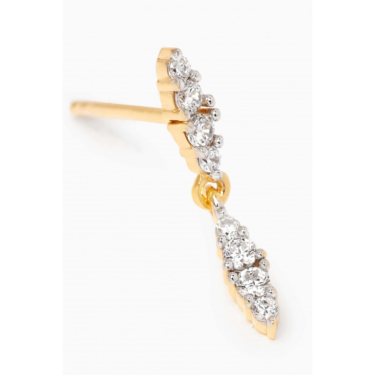 PDPAOLA - Spice Single Earring in 18kt Gold-plated Sterling Silver