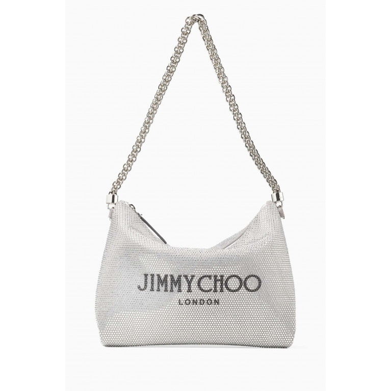 Jimmy Choo - Callie Crystal-embellished Shoulder Bag in Suede