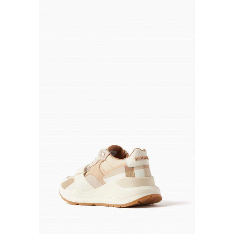 Burberry - Ramsey Sneakers in Leather, Nylon & Suede