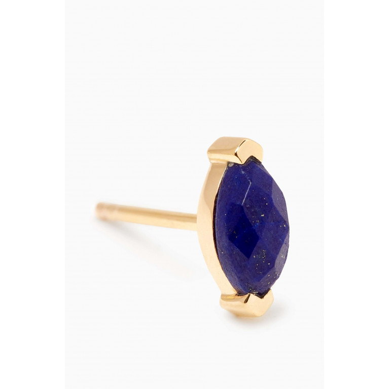 PDPAOLA - Nomad Lapis Lazuli Single Earring in 18kt Gold-plated Sterling Silver