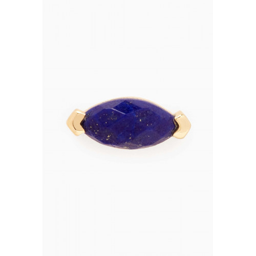 PDPAOLA - Nomad Lapis Lazuli Single Earring in 18kt Gold-plated Sterling Silver