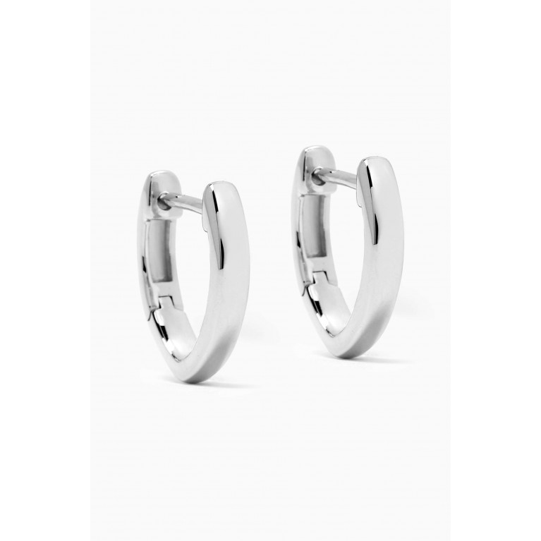 PDPAOLA - Duke Hoop Earrings in Sterling Silver