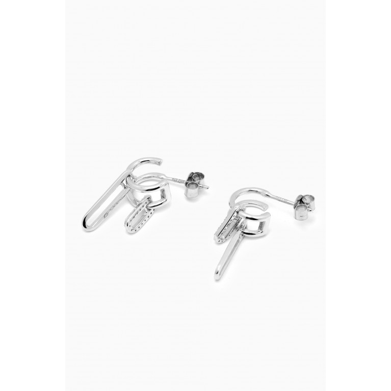 PDPAOLA - Nexa Drop Earrings in Sterling Silver