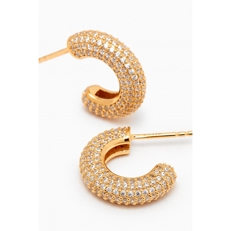 PDPAOLA - King Hoop Earrings in 18kt Gold-plated Sterling Silver