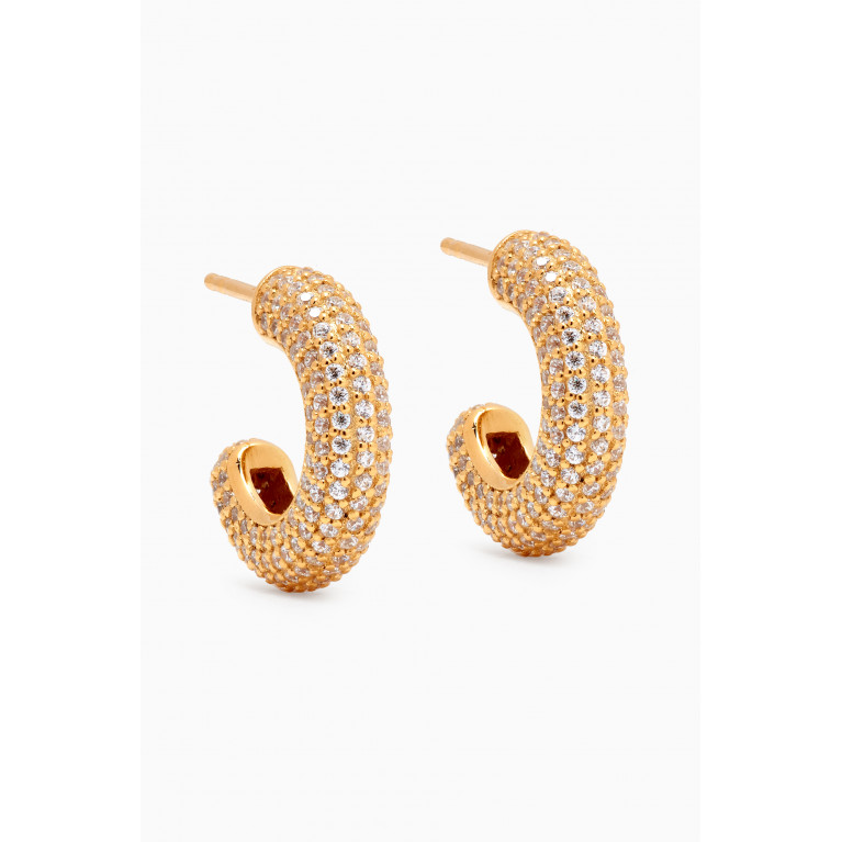 PDPAOLA - King Hoop Earrings in 18kt Gold-plated Sterling Silver