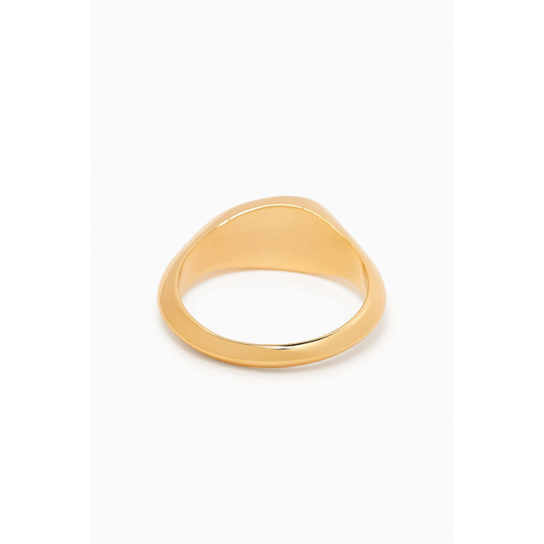 PDPAOLA - Devi Stamp Ring in 18kt Gold-plated Sterling Silver
