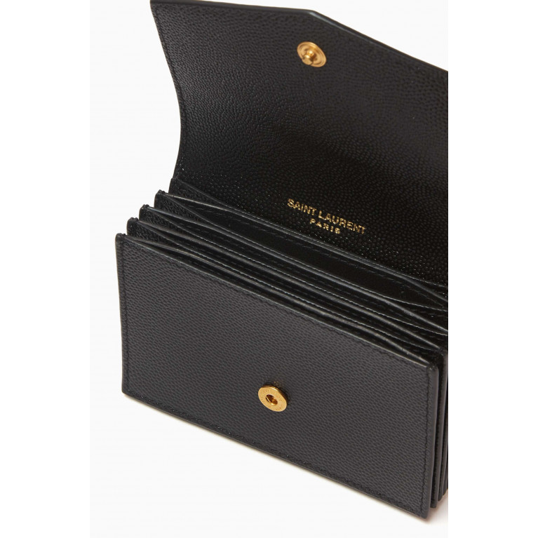 Saint Laurent - Cassandre Card Case in Embossed Leather