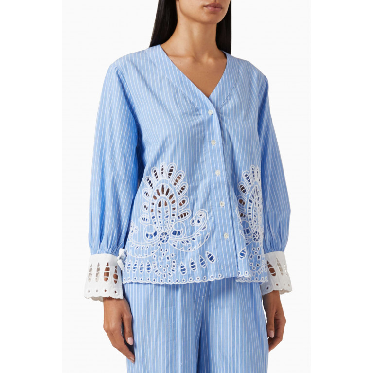 Sea New York - Cassidy Eyelet Shirt in Cotton