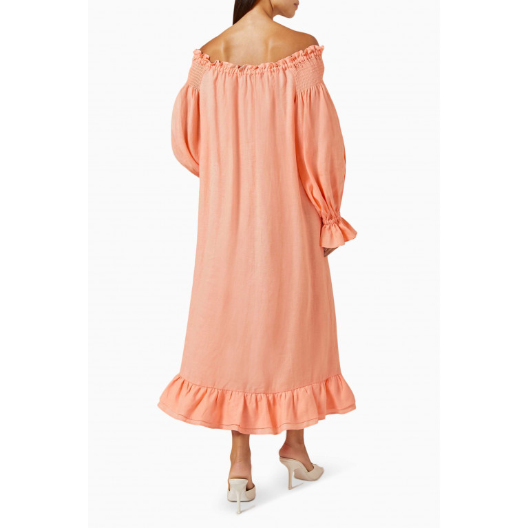 Sleeper - Romantica Loungewear Dress in Linen