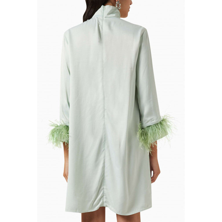 Sleeper - Detachable Feather Party Shirt Dress