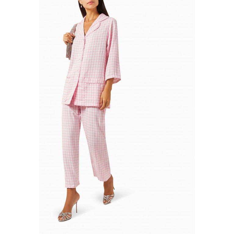 Sleeper - Detachable Feather Party Pyjama Set in Viscose
