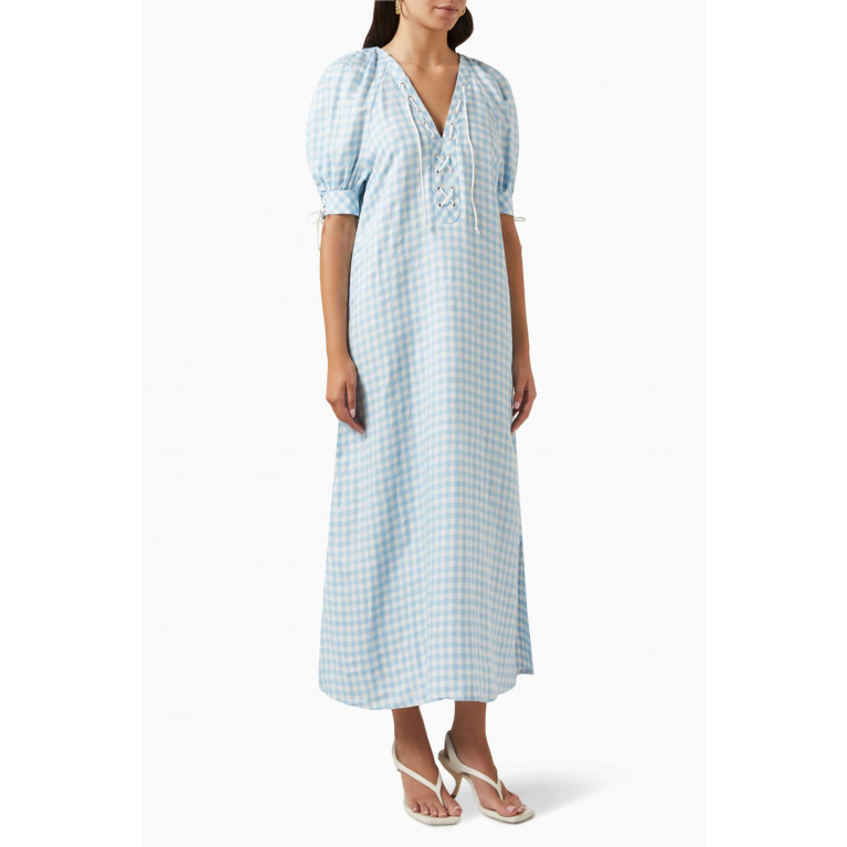 Sleeper - Vichy-print Garden Dress