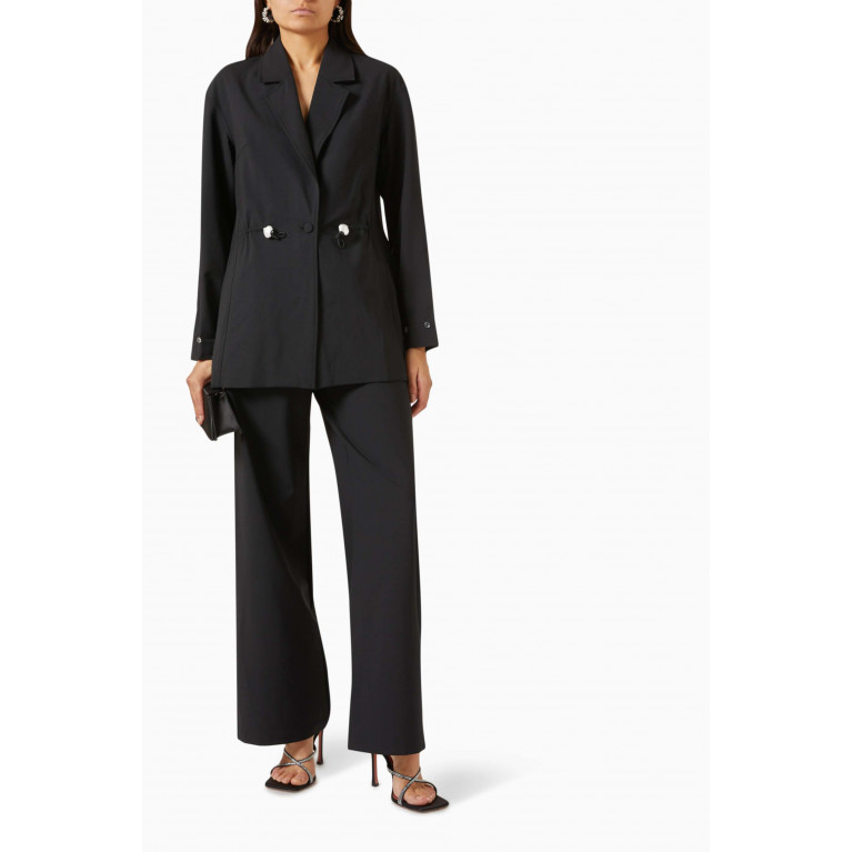 Sleeper - Girl with Pearl Button Blazer in Stretch Wool-blend