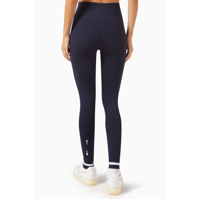 The Upside - Form Seamless Midi 7/8 Pants in Stretch Nylon Blue