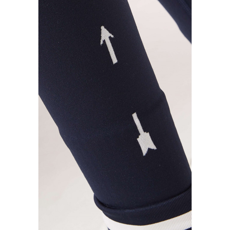The Upside - Form Seamless Midi 7/8 Pants in Stretch Nylon Blue