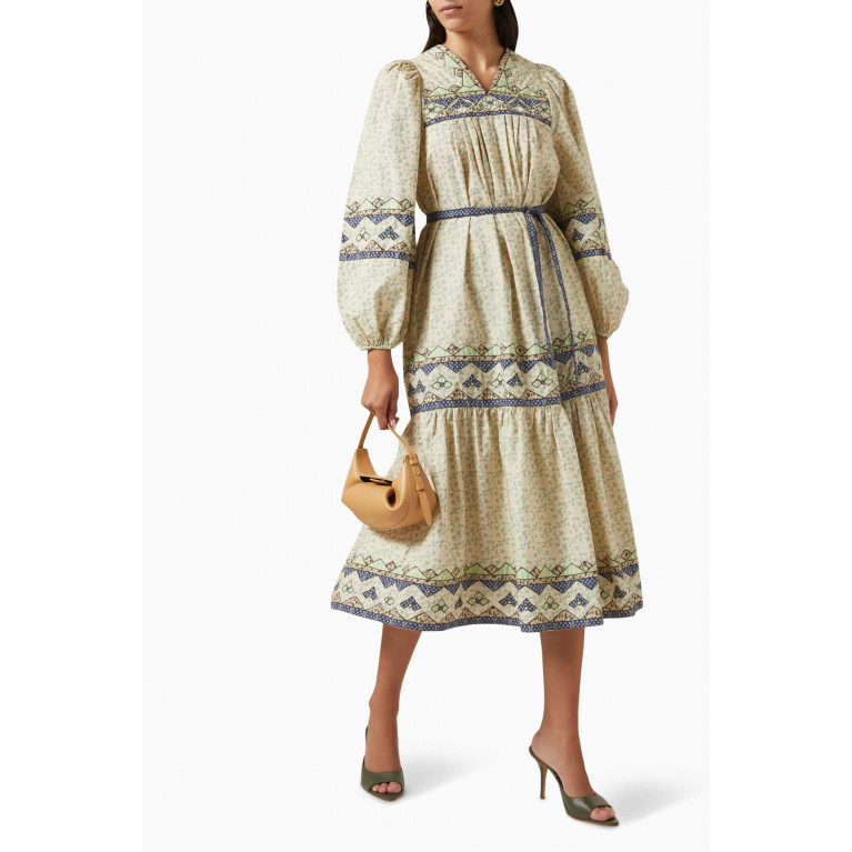 Sea New York - Louie Vintage Midi Dress in Cotton
