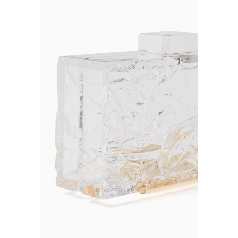 L'AFSHAR - Crushed Ice Clutch in Acrylic
